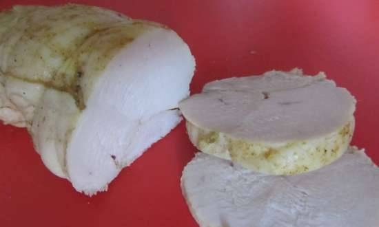 Kyllingfilet pastroma i en langsom komfyr