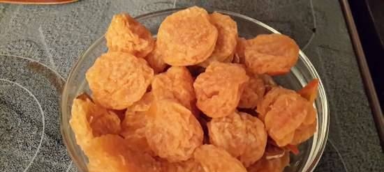 Sun-dried tangerines in sugar syrup