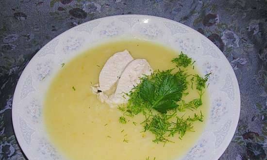 Chicken soup with saffron (Multi-blender Profi Cook PC-MSM1024)