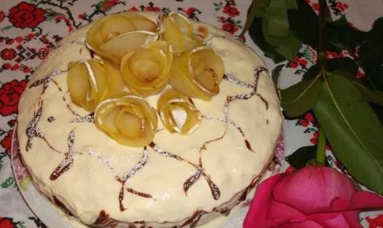 Cake "Bouquet" in a multicooker Polaris 0508D floris and PMC 0507d kitchen