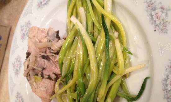 PP marinated meat with wild garlic