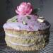 Pistachio cake with mascarpone cream