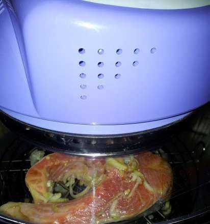 Smoked trout in the airfryer