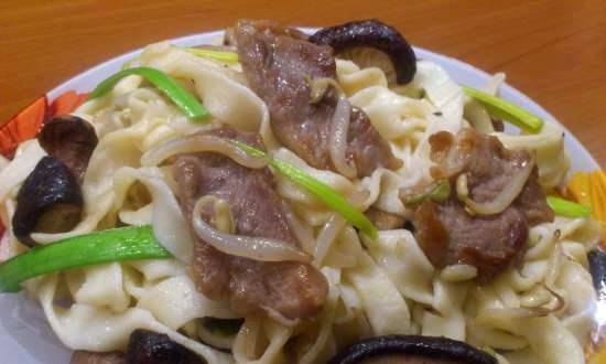 Chinese style pork noodles