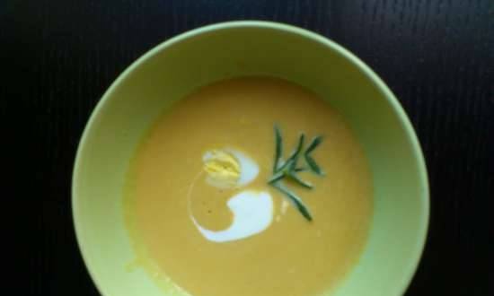 Pumpkin puree soup in a multicooker Steba DD1