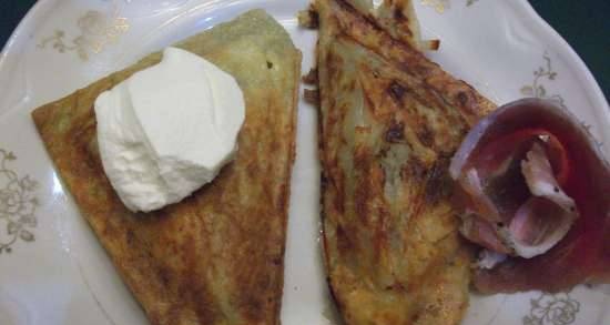 Roshti and pancakes in a sandwich maker (Steba)