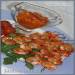 Grilled shrimp with spicy sauce