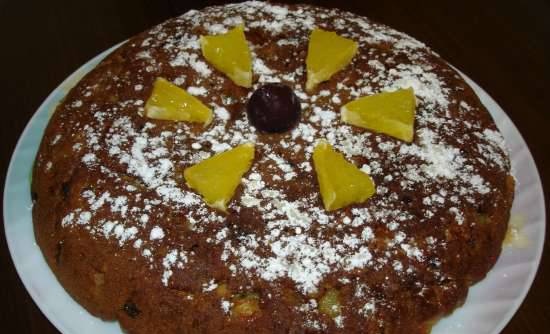 Cupcake o mini-muffin a base di pasta magra con mela e frutta secca (multicooker Brand 502 o cupcake VES V-TO-4)