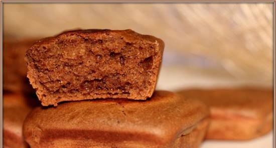 Curd brownie met johannesbrood (browniemaker Tristar)