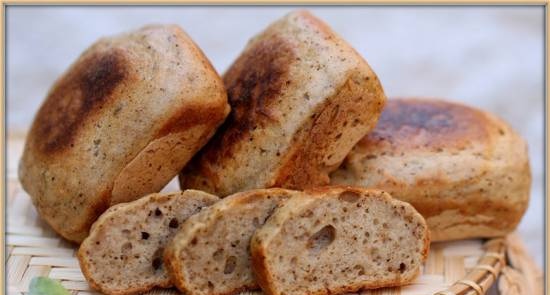 לחם מנות "ריחני עם עשבי תיבול" מתערובת (יצרנית בראוניז טריסטאר)