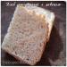 Pan de trigo con ruibarbo (panificadora)