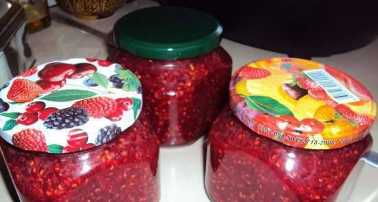 Cold raspberry jam