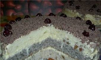 Three-layer cake