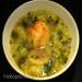 Hamusta - zielona zupa z kostkami