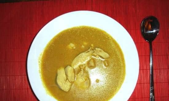 Chicken curry soup