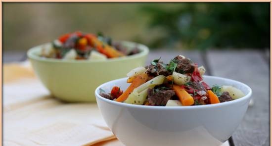 Narhangi - Oezbeekse stoofpot van groenten met vlees (masterclass)