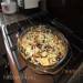 Aubergine ovenschotel met kaas en champignons korst