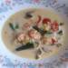 Thai style soup with shrimps and coconut milk in a multicooker BORK U700