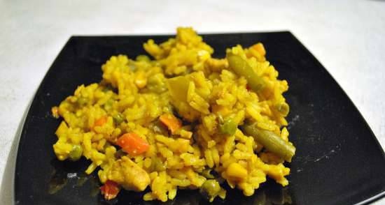 Arambol-style chicken curry rice