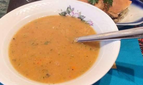 Carrot-Lentil Soup (Moulinex Stationary Blender-Soup Cooker)