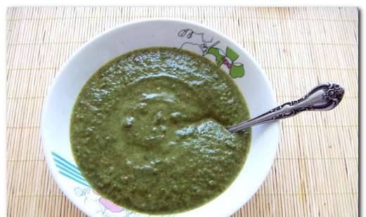 Creamy broccoli and spinach soup