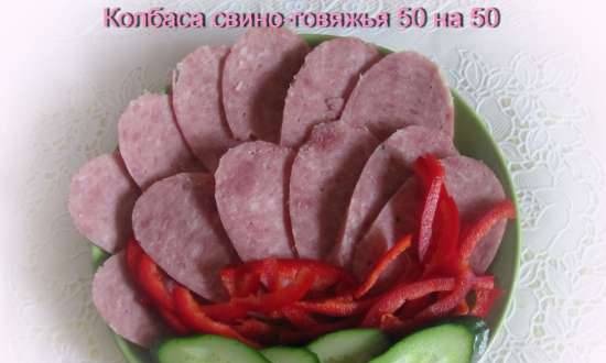 Pork and beef sausage 50 to 50