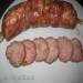 Homemade baked sausage Spicy