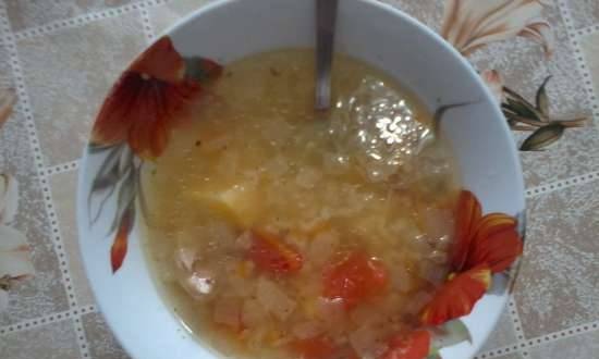 Chicken soup with rice (pressure cooker Polaris 0305 AD)