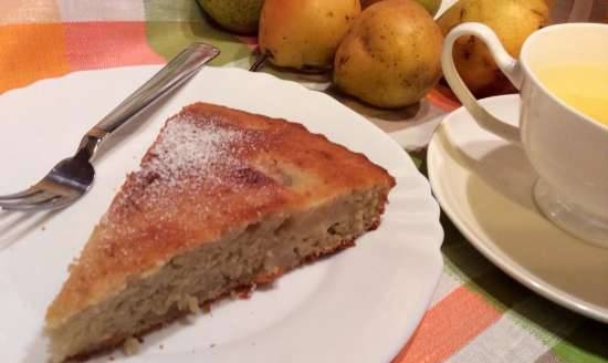 Pear cake with lemon zest (Princess Pizza Maker)