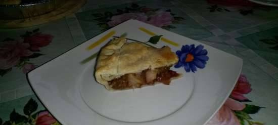 Apple pie made from purchased puff pastry