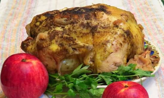 Pollo en manzanas en alemán (Huhn en Apfeln) (Steba DD1 y DD2)