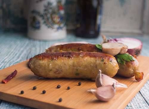 Bavarian potato sausages