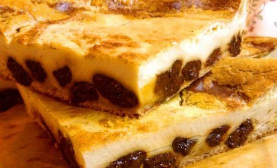 Breton prune pie (Far breton aux pruneaux) diabetic-dietary version