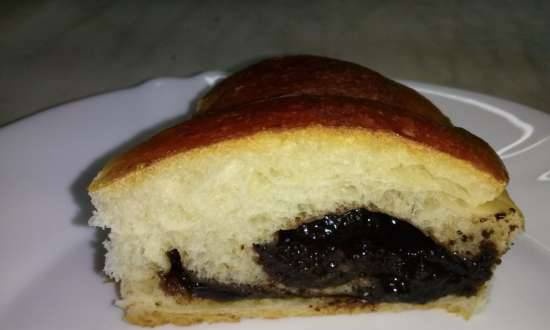 Chocolate filling for rolls, croissants, bagels