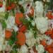 Cauliflower salad in sweet and sour marinade