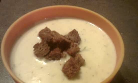 Tyrolean potato and milk soup (Kartoffel-Milch-Suppe)