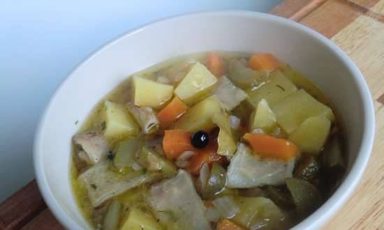 Tripe soup "Saxon spots" (Sachsische fleckensuppe)