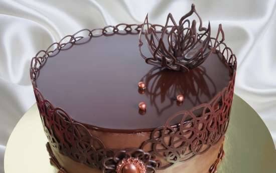 Mirror chocolate icing