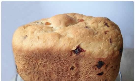 Wheat-rye bread with raisins (Brand 3801 bread machine)