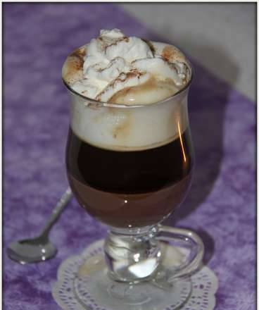 Coffee dessert drink Bicerin (Bicherin) or Coffee in Turin