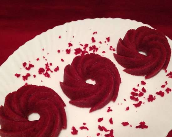 Sponge cake "Red Velvet" (natural color)