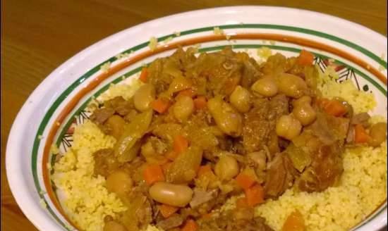 Turkey with couscous (Multicooker tagine)
