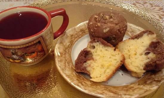 Cupcakes med cottage cheese og kakao (Kakao-Quark-Muffins)