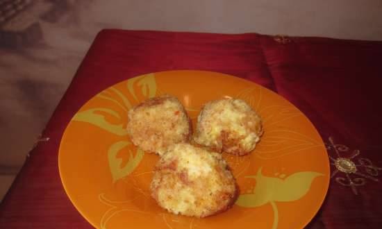 Rice balls with cheese