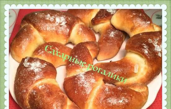 St. Martin's sugar rolls on Martinshoernchen yeast dough