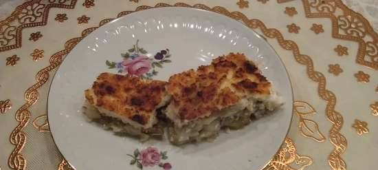 Pomeranian cod and cottage cheese pie