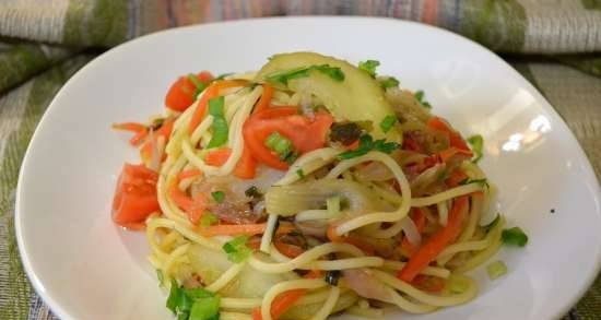 Pasta with vegetables, fennel and apple (2nd degree of fasting)