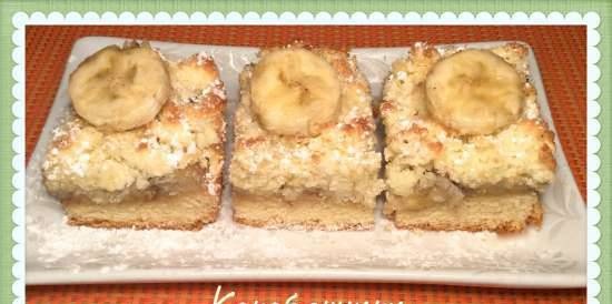 "Cocobanchiki" - coconut-banana square cakes