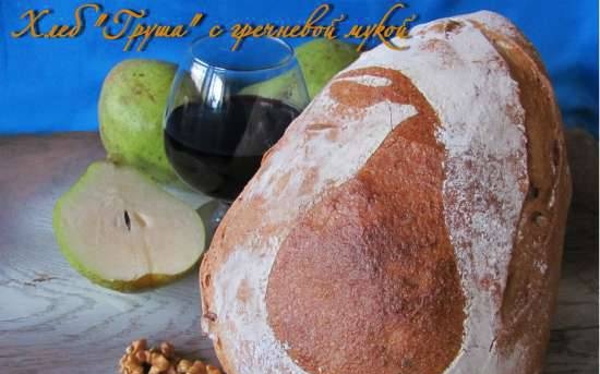 Bread "Pear" with buckwheat flour