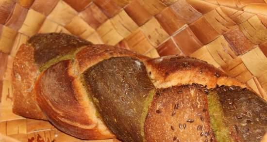 Búza kenyér paradicsom-spenót